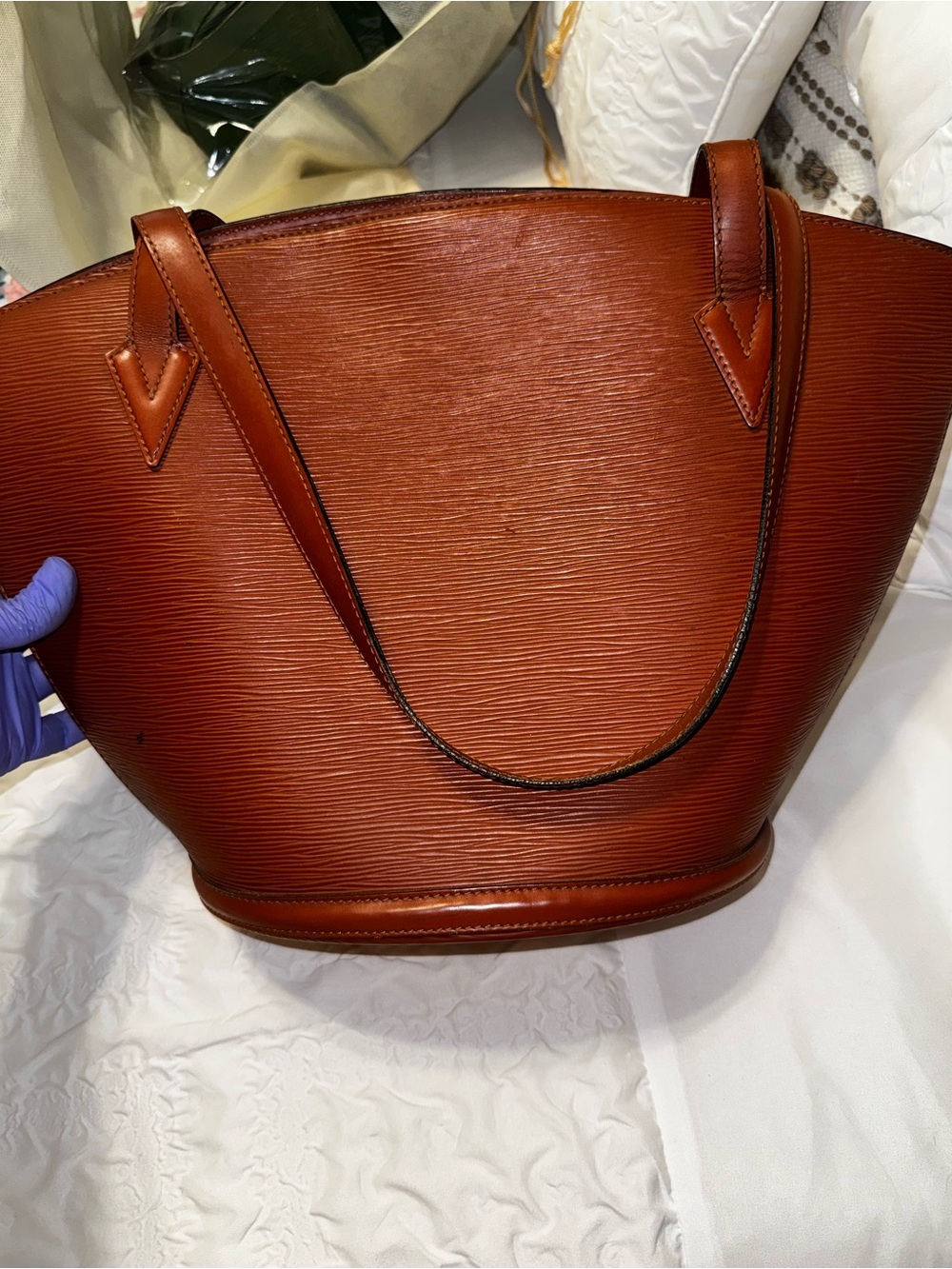 Louis Vuitton Cognac Epi Leather St Jacques with COA - Picture 2 of 12